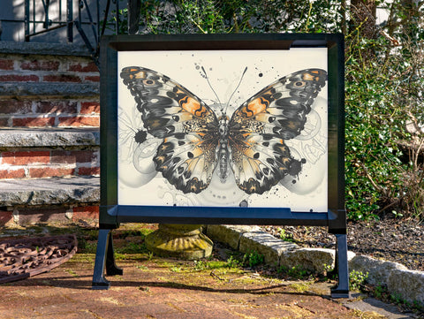 Black Butterfly Outdoor Decoration